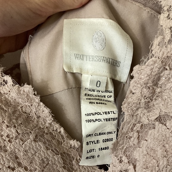 Watters Bridesmaid Dress Desiree Size 0 - Picture 5 of 8